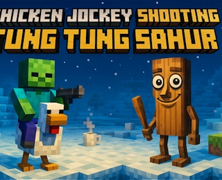 Chicken Jockey Showdown: Tung Tung Sahur online game thumbnail