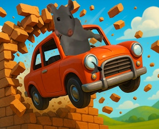 Ratomilton Flying Car Race online game thumbnail