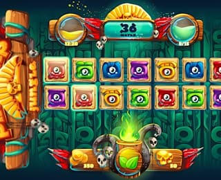 Shamans Jungle Block Adventure online game thumbnail