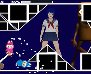 Space Geometry Dash Waves online game thumbnail